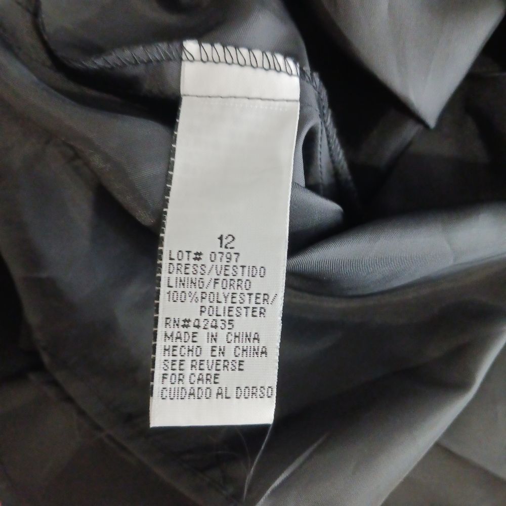 Dawn Joy Evening Dress Midimax size 12. Lined, sleeveless with . Black - Picture 2 of 10